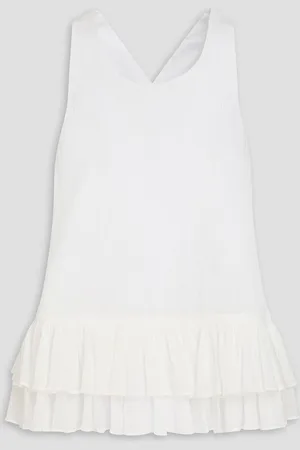 Claudie Pierlot Cutout cotton-crepon top