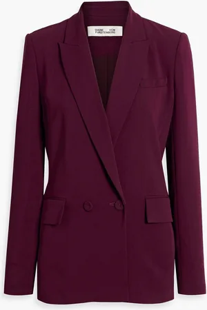 Diane von Furstenberg Salzburg double-breasted crepe blazer