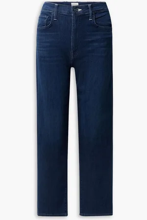 Mother The Rambler high-rise straight-leg jeans - Blue