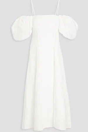 REJINA PYO Oksana off-the-shoulder cotton midi dress