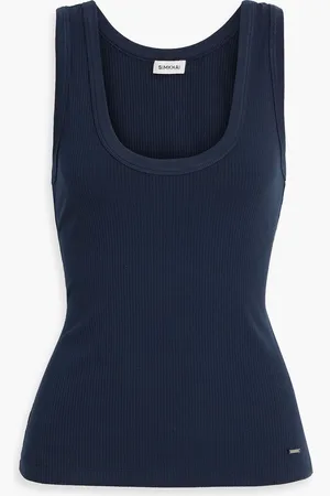 Simkhai Abena ribbed jersey tank - Blue