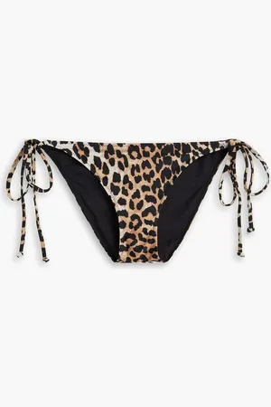 Ganni Leopard-print bikini briefs