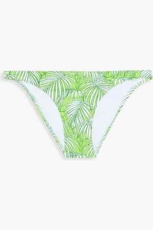 Melissa Odabash Alba printed bikini briefs - Green