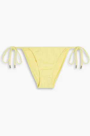 Melissa Odabash Miami ribbed low-rise bikini briefs - Yellow