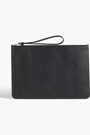Maison Margiela Pebbled-leather pouch