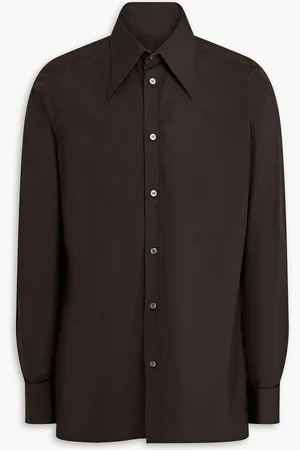 Maison Margiela Cotton-poplin shirt - Brown