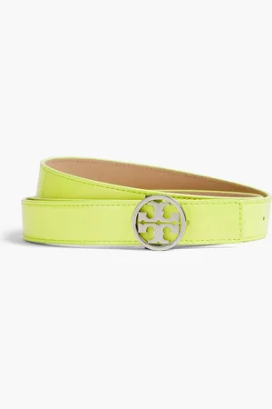 Tory Burch Miller patent-leather belt - Yellow