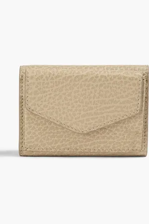 Maison Margiela Pebbled-leather wallet - Neutral