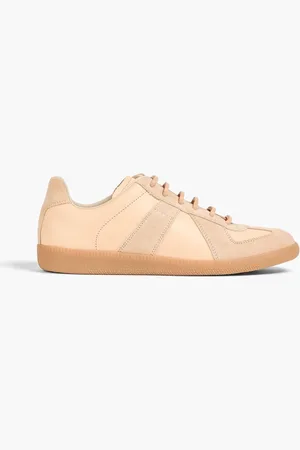 Maison Margiela Leather and suede sneakers - Orange