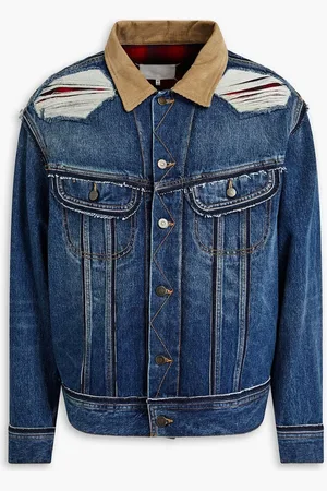 Maison Margiela Pendleton distressed denim jacket - Blue