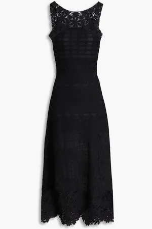 Maje Crochet midi dress