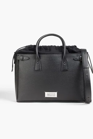 Maison Margiela 5AC pebbled-leather and canvas tote
