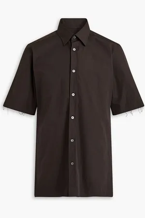 Maison Margiela Cotton-poplin shirt - Brown