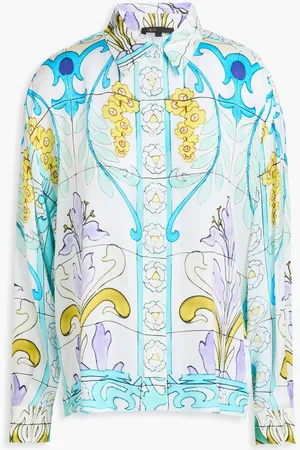 Maje Printed satin shirt