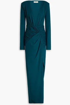 Nicholas Stretch-crepe gown - Blue