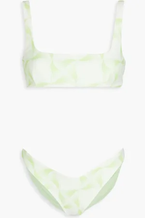 ROTATE Pearla printed bikini - Green