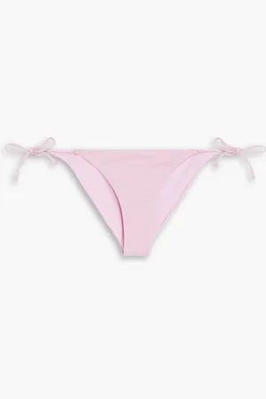 ONIA Kate metallic stretch-jersey low-rise bikini briefs - Pink