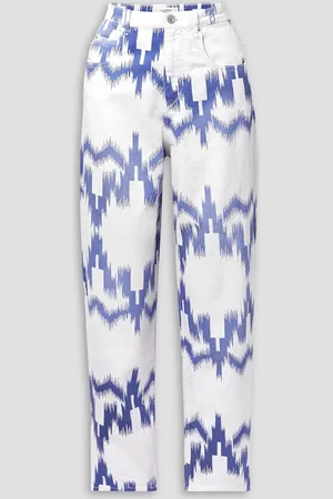 Marant Etoile Corfy printed high-rise tapered jeans