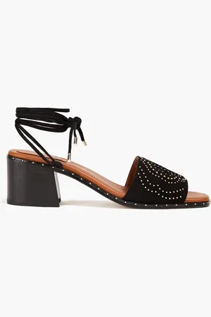 Maje Studded suede sandals