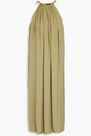 RAG&BONE Bailey gathered voile midi dress - Green