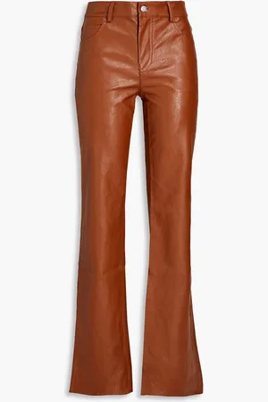 A.L.C. Freddie faux leather bootcut pants - Brown