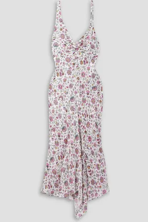 Isabel Marant Lucia floral-print satin-jacquard midi dress