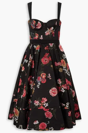BROCK COLLECTION Tessa pleated floral-jacquard midi dress