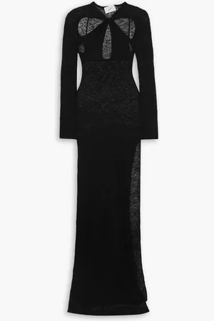 COPERNI Twisted cutout open-knit wool-blend maxi dress