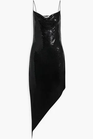 ALICE+OLIVIA Alice Olivia - Harmony asymmetric chainmail dress