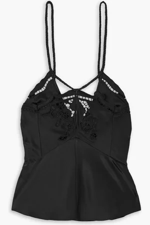 Isabel Marant Joys guipure lace-trimmed silk-blend satin camisole