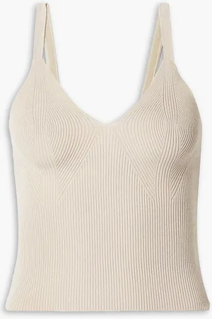 REMAIN Birger Christensen Gunilla ribbed-knit tank - Neutral