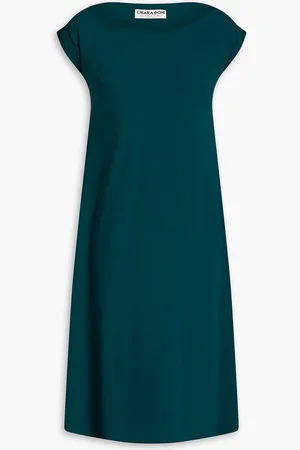 CHIARA BONI Serenella scuba dress - Green