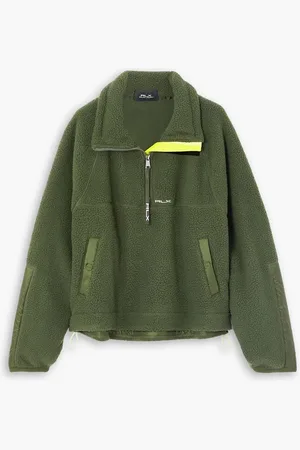Ralph Lauren RLX ripstop-trimmed fleece sweatshirt - Green