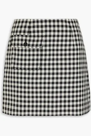 Claudie Pierlot Checked twill mini skirt