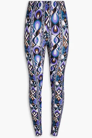 Puccini Printed stretch-jersey leggings