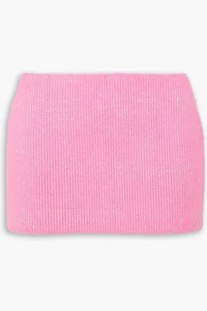 AGR Brushed cotton-blend mini skirt - Pink