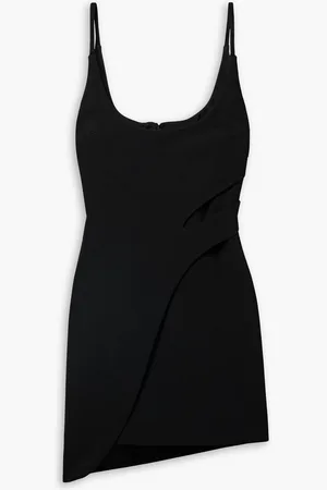 ET OCHS Lena wrap-effect stretch-crepe mini dress