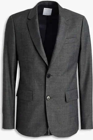 Sandro Wool-twill suit jacket - Gray