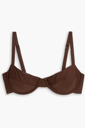 MATTEAU Underwired balconette bikini top - Brown