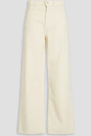 Wandler Magnolia cotton-corduroy wide-leg pants - White
