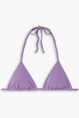 Mara Hoffman Rae striped bikini top - Purple