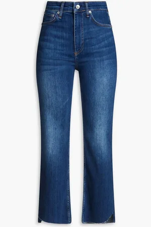RAG&BONE Casey high-rise kick-flare jeans - Blue