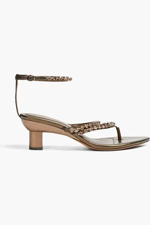 3.1 Phillip Lim Verona crystal-embellished sandals - Green
