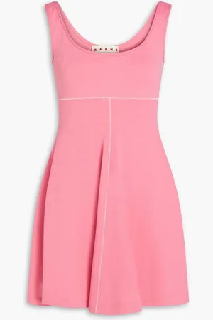 Marni Flared stretch-jersey mini dress