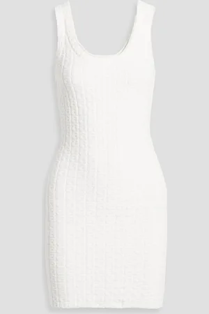 Alexander Wang Terry-jacquard mini dress - White