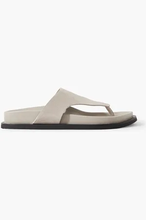 St Agni Minimal suede flip flops - Gray