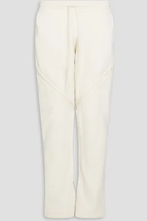 JOHN ELLIOTT Frame French cotton-terry sweatpants - White