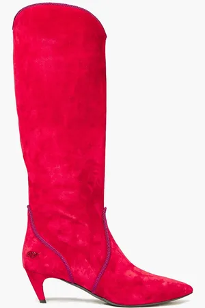 Roger Vivier Suede boots - Burgundy