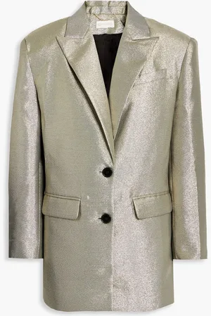 RONNY KOBO Morgan lamé blazer - Metallic