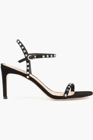 Stuart Weitzman Dancer 80 crystal-embellished suede sandals